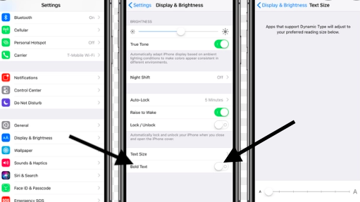 How to Make the IPhone Fonts Bold