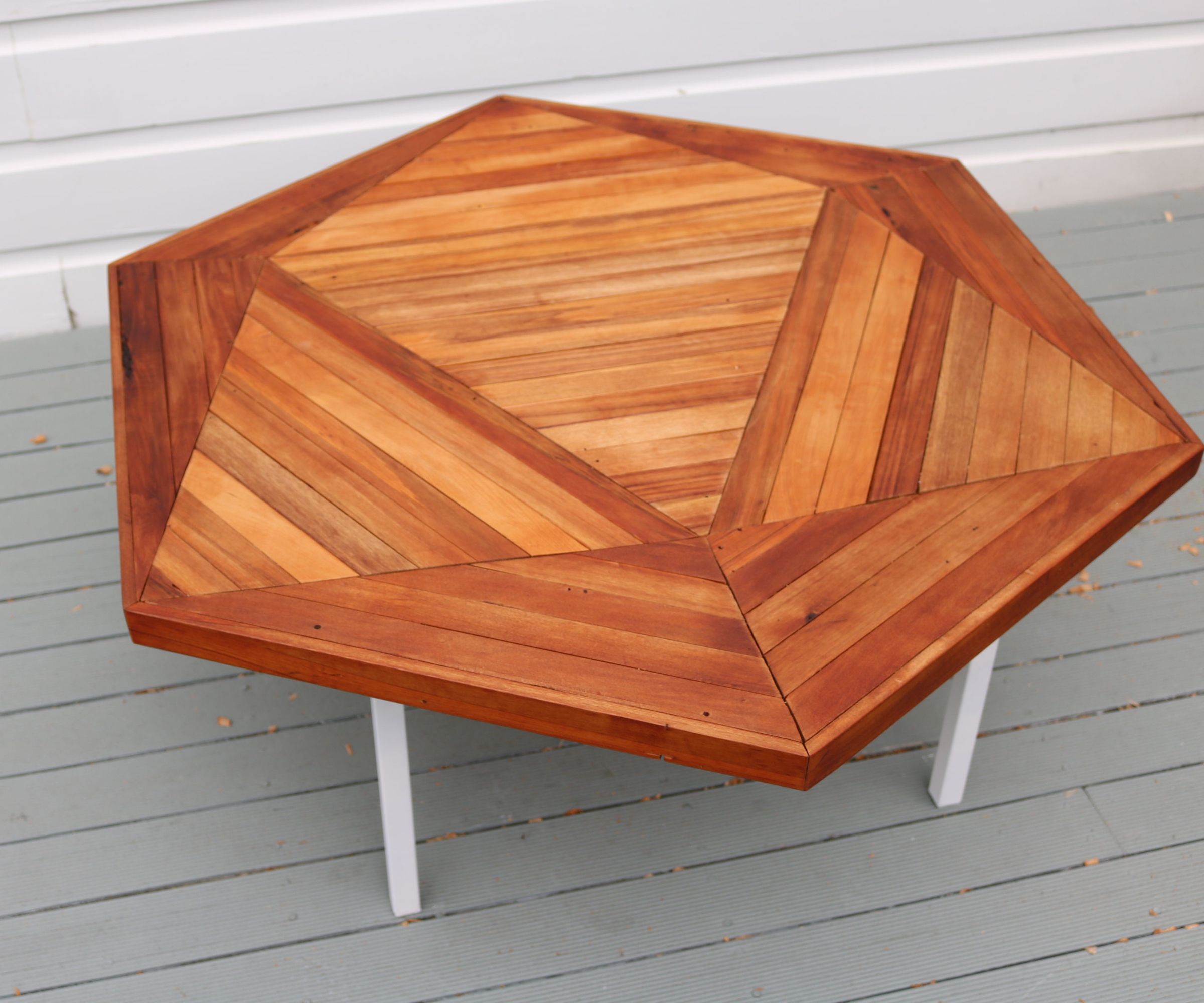 How to Build an Icosahedron Table With Reclaimed Wood