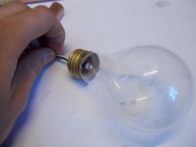 Glue the LED's to the Light Bulbs 