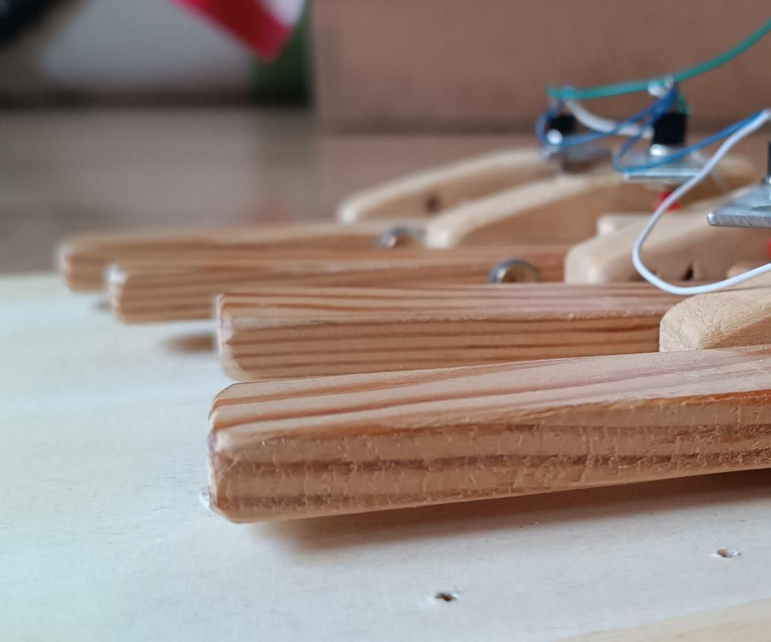 MIDI Basspedal With Individual Note Numbers to Accompany Your Handpan Playing