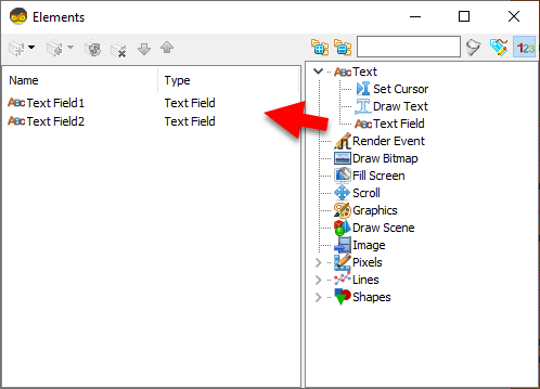 In Visuino Set Components