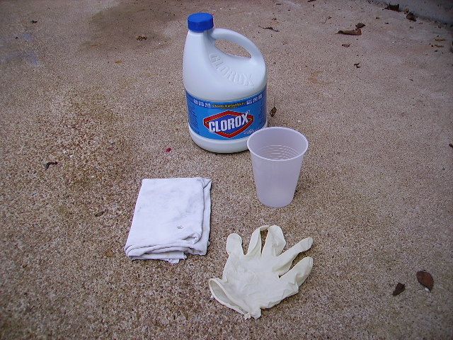 Reverse, or "Clean" Graffiti Using Bleach