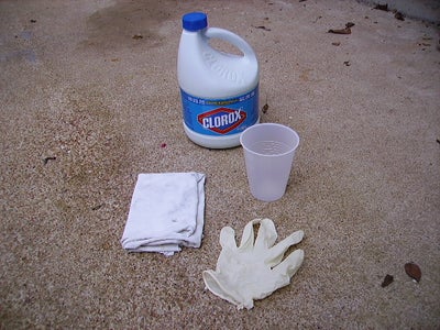 Reverse, or "Clean" Graffiti Using Bleach