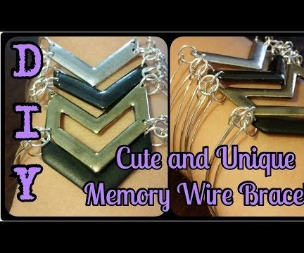 DIY Cute & Unique Memory Wire Bracelet