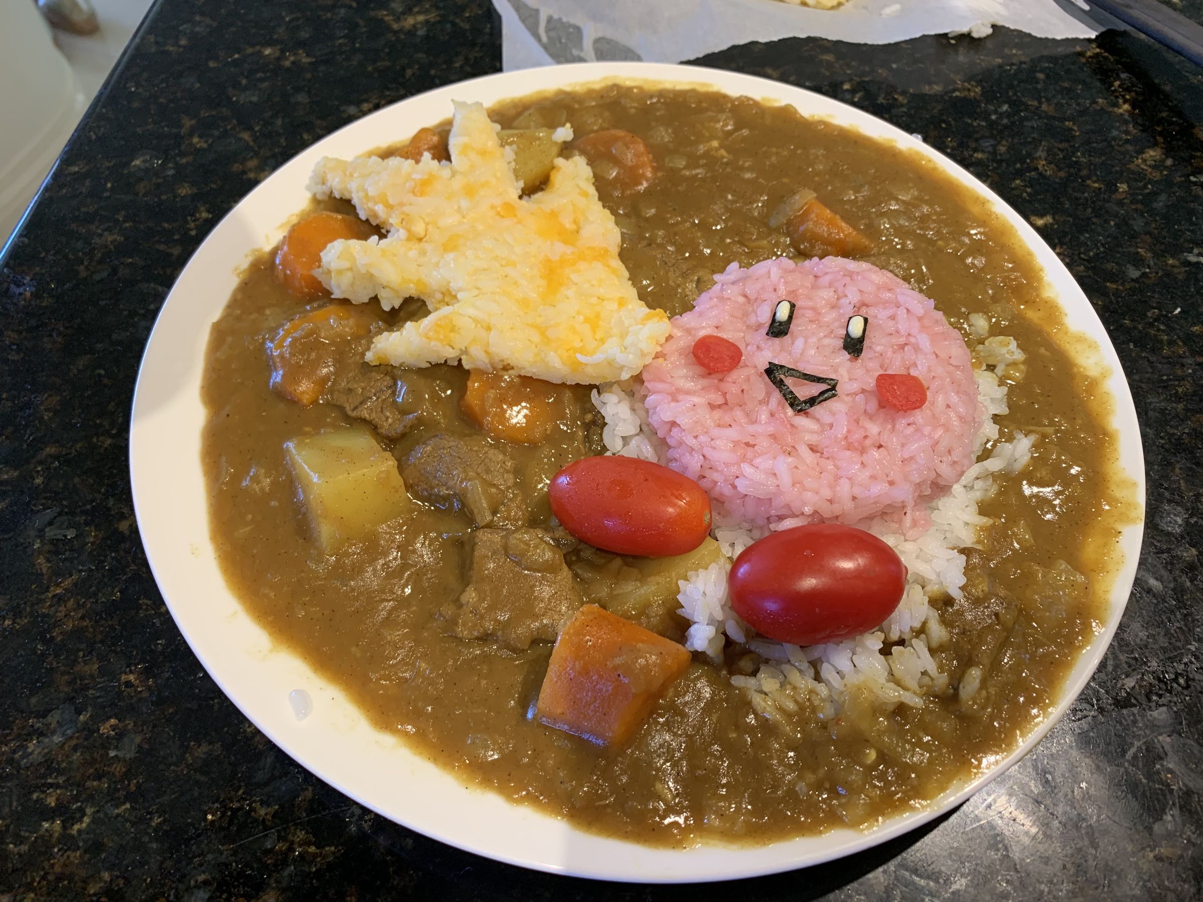 Kirby's Spicy Curry (no Artificial Food Colouring!!) 9 Steps (with