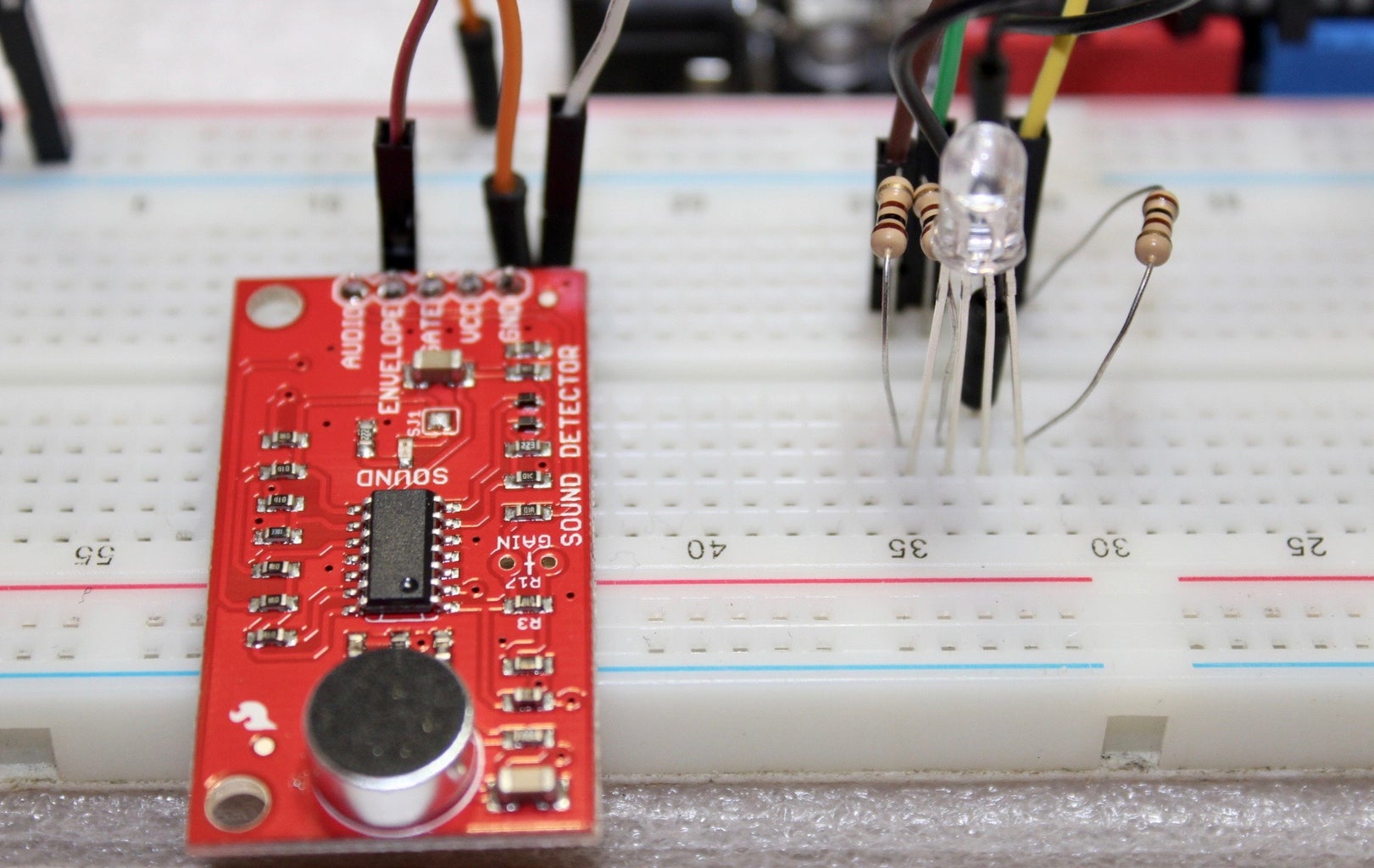 Sound Decibel Multicoloured LED Indicator : 5 Steps - Instructables