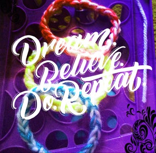 DIY Fashion Rainbow Yarn Bracelets