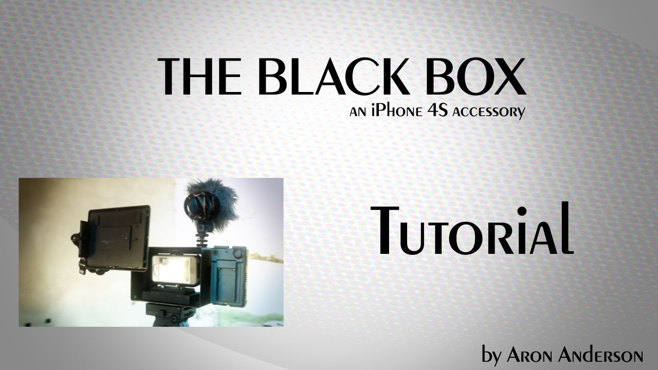 Black Box Project IPhone 4S Accessory Tutorial