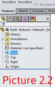 Select the Plane That You Will Construct Your Model In