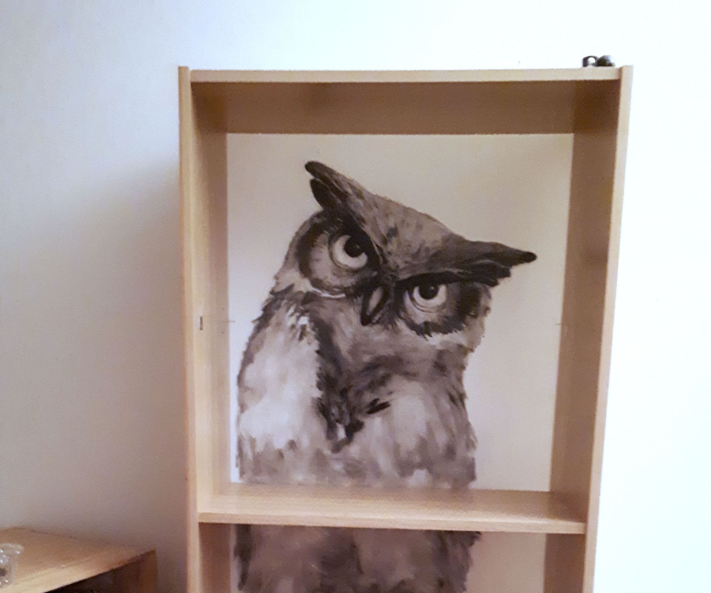 Old Broken Book Shelf Retored and Turned Into an Art Piece
