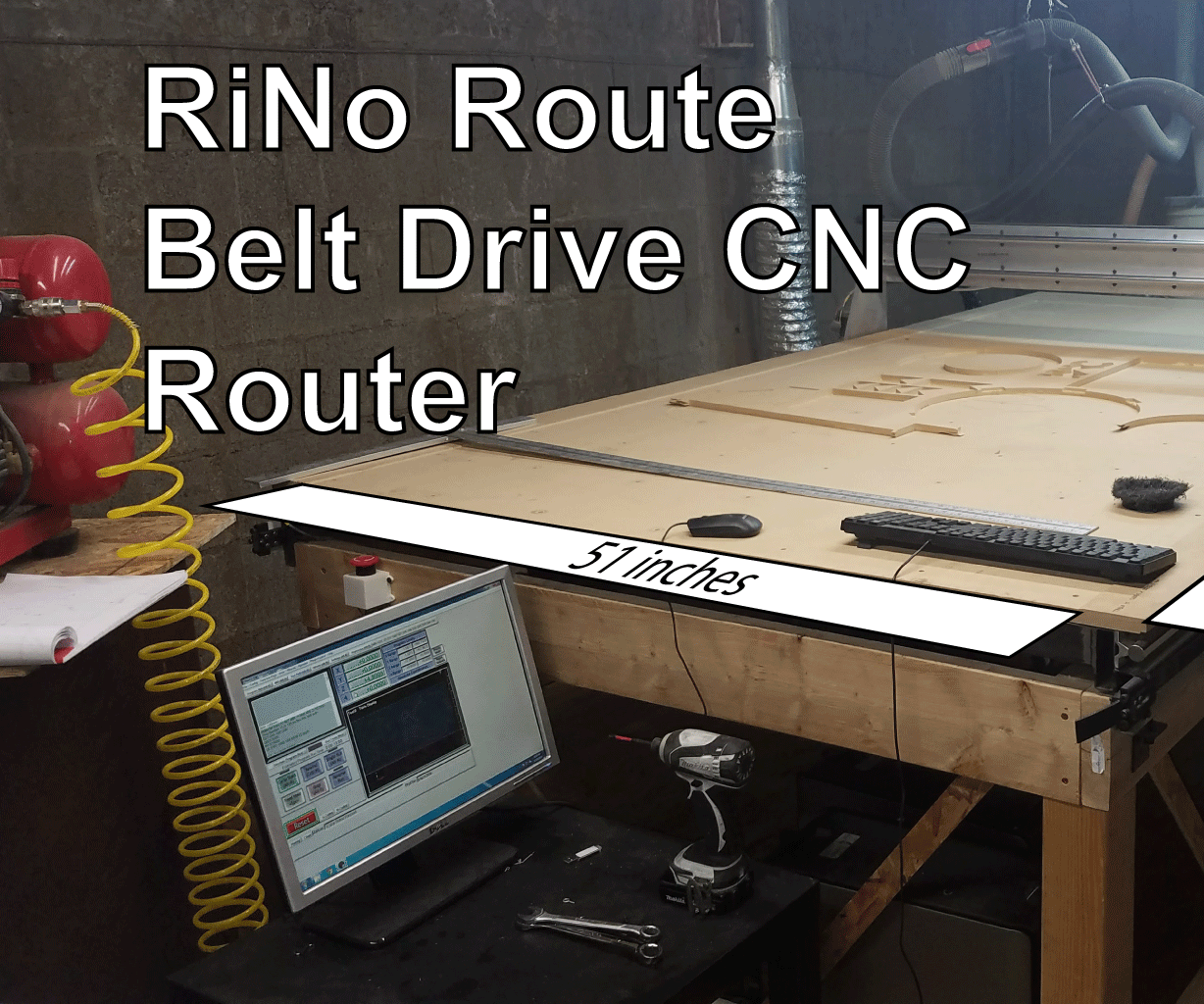 Rino Route Belt Drive Large Format CNC Router