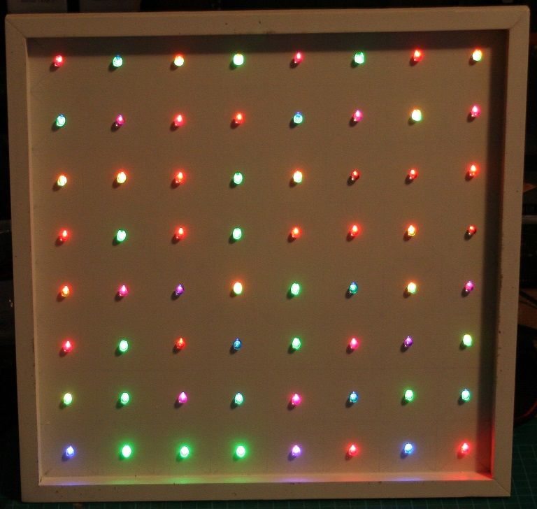 DIY 8 X 8 RGB LED Matrix With Controller : 5 Steps (with Pictures ...