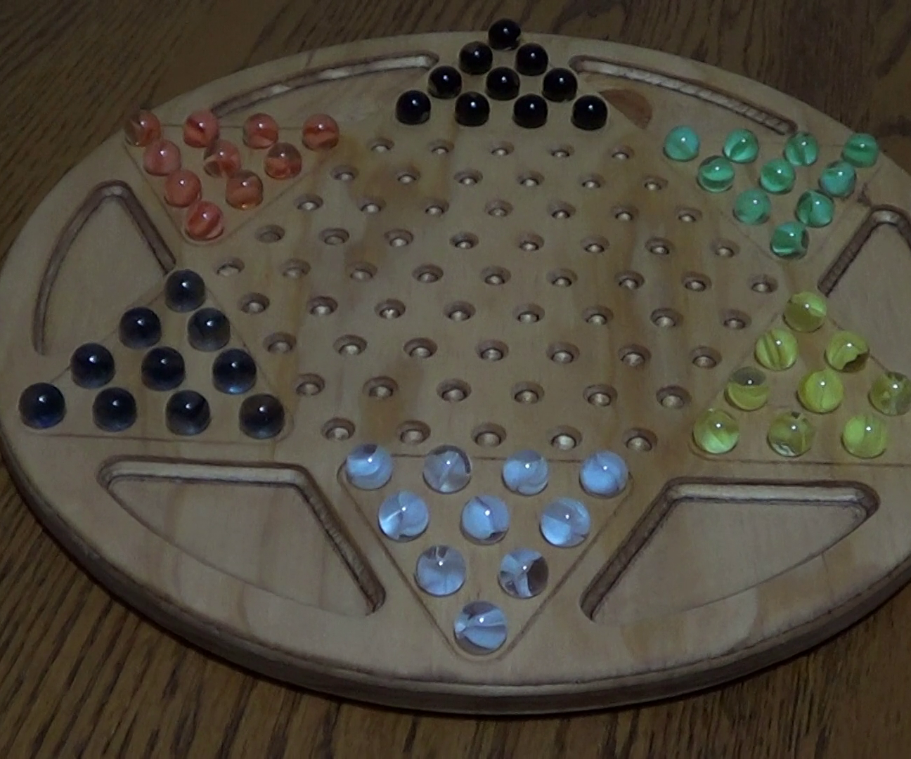 Chinese Checkers Board With Dragon