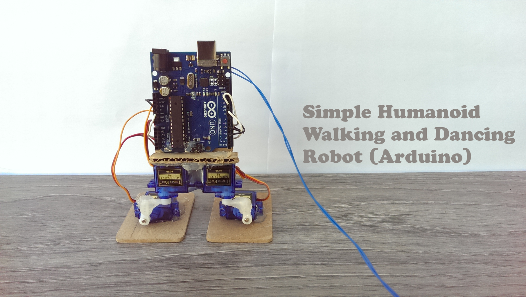 Simple Humanoid Walking and Dancing Robot (Arduino)