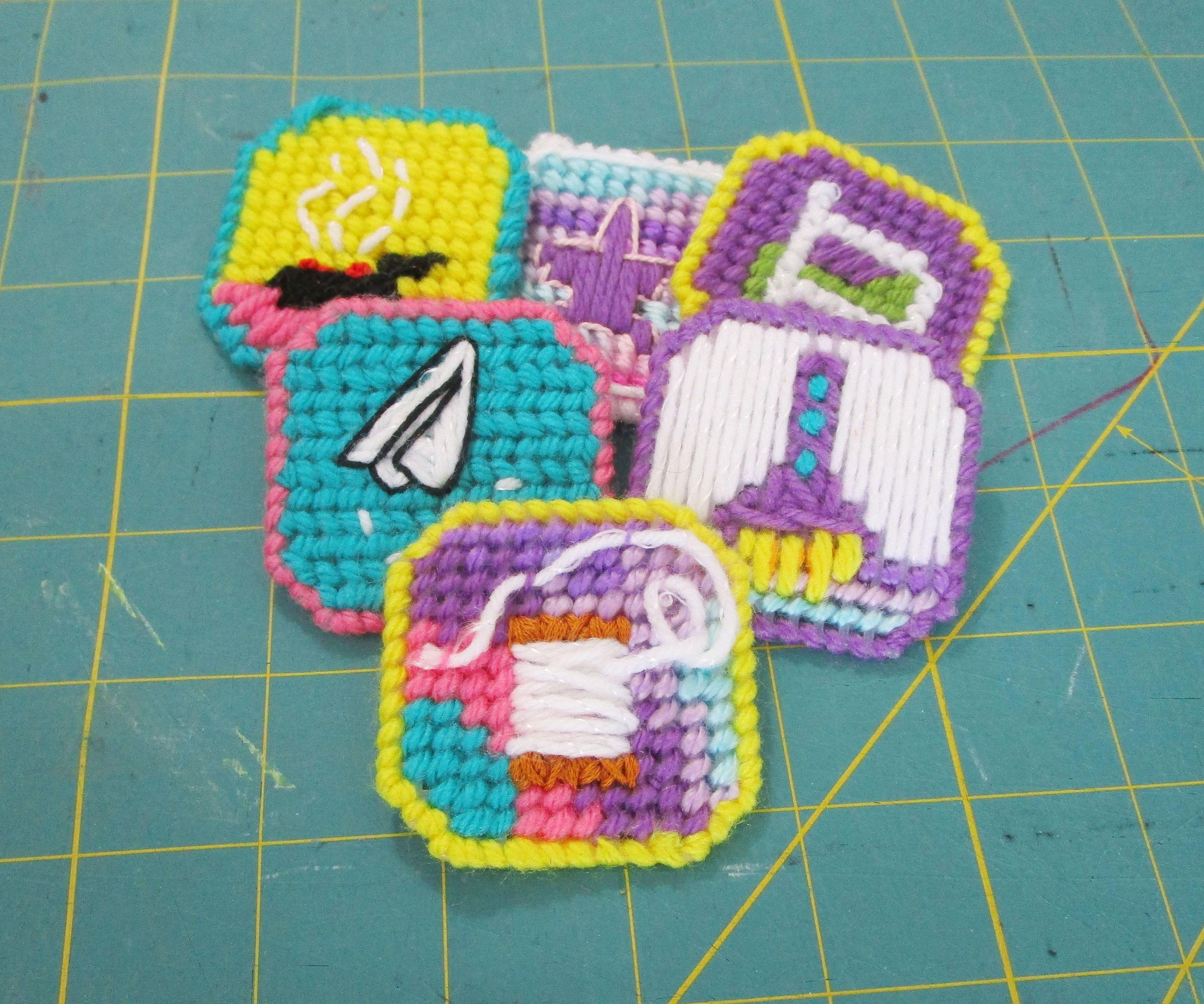 Achievement Patch With Plastic Canvas