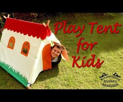 DIY Super Cool Play Tent for Kids - Easy to Build!