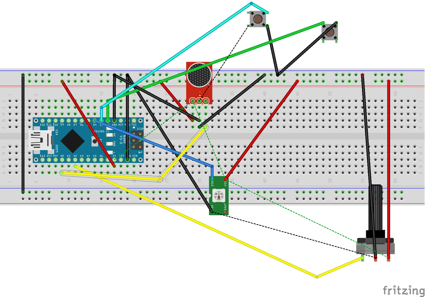 The Capacitive Switches and the Potar