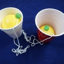 Recycled Cup and Ball Game