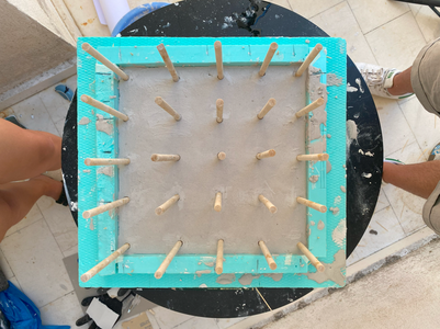 POURING PLASTER AND REMOVING THE MOLD