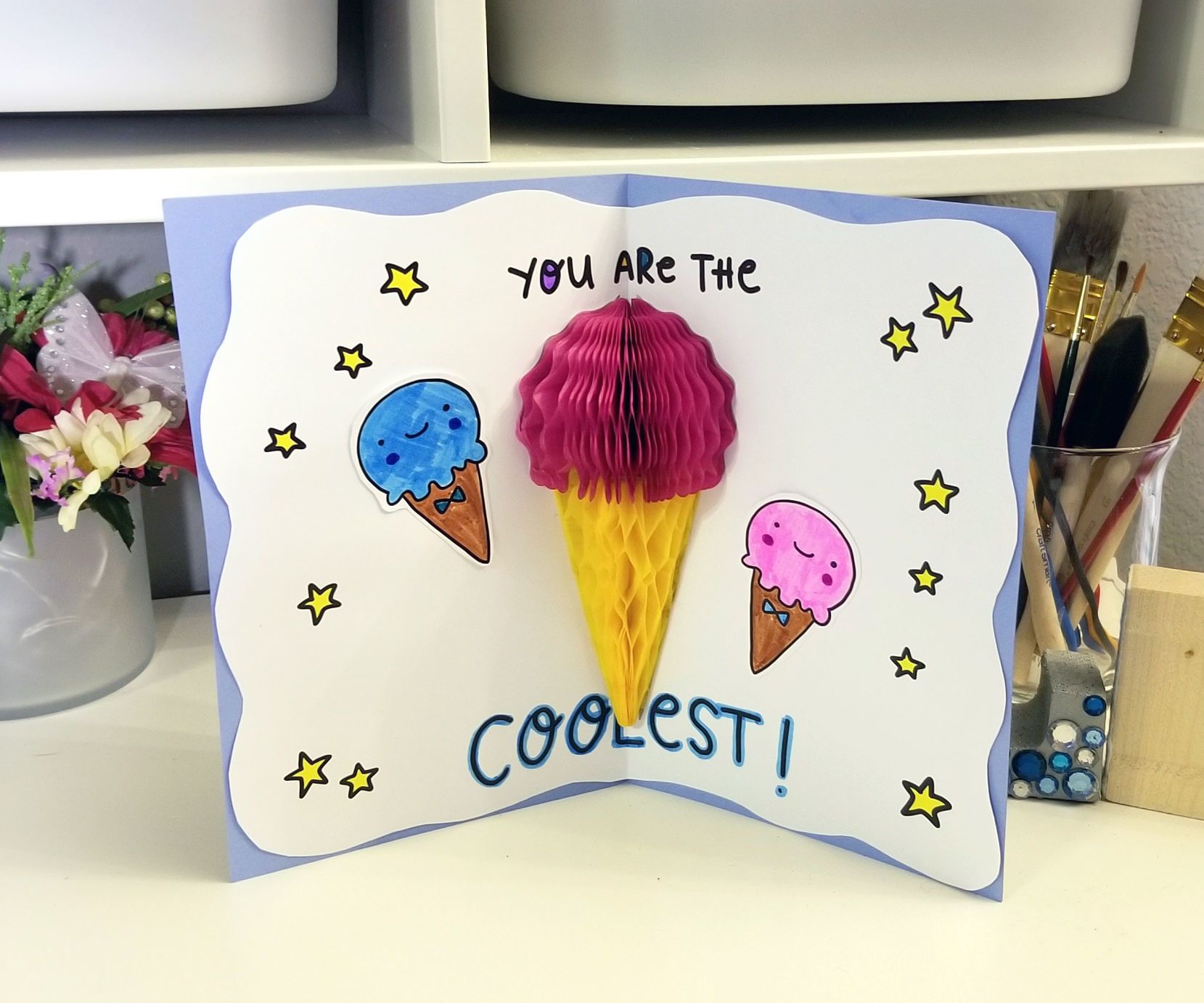 DIY Pop-Up Father's Day Card "Hack" - Super Easy Method