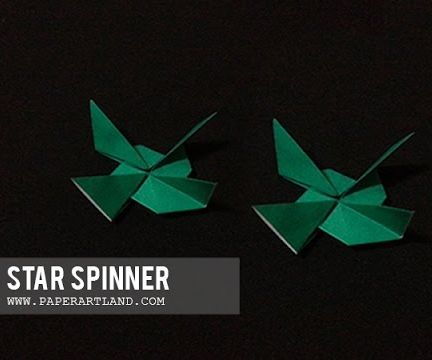 Action Origami - How to Make an Air Spinner 