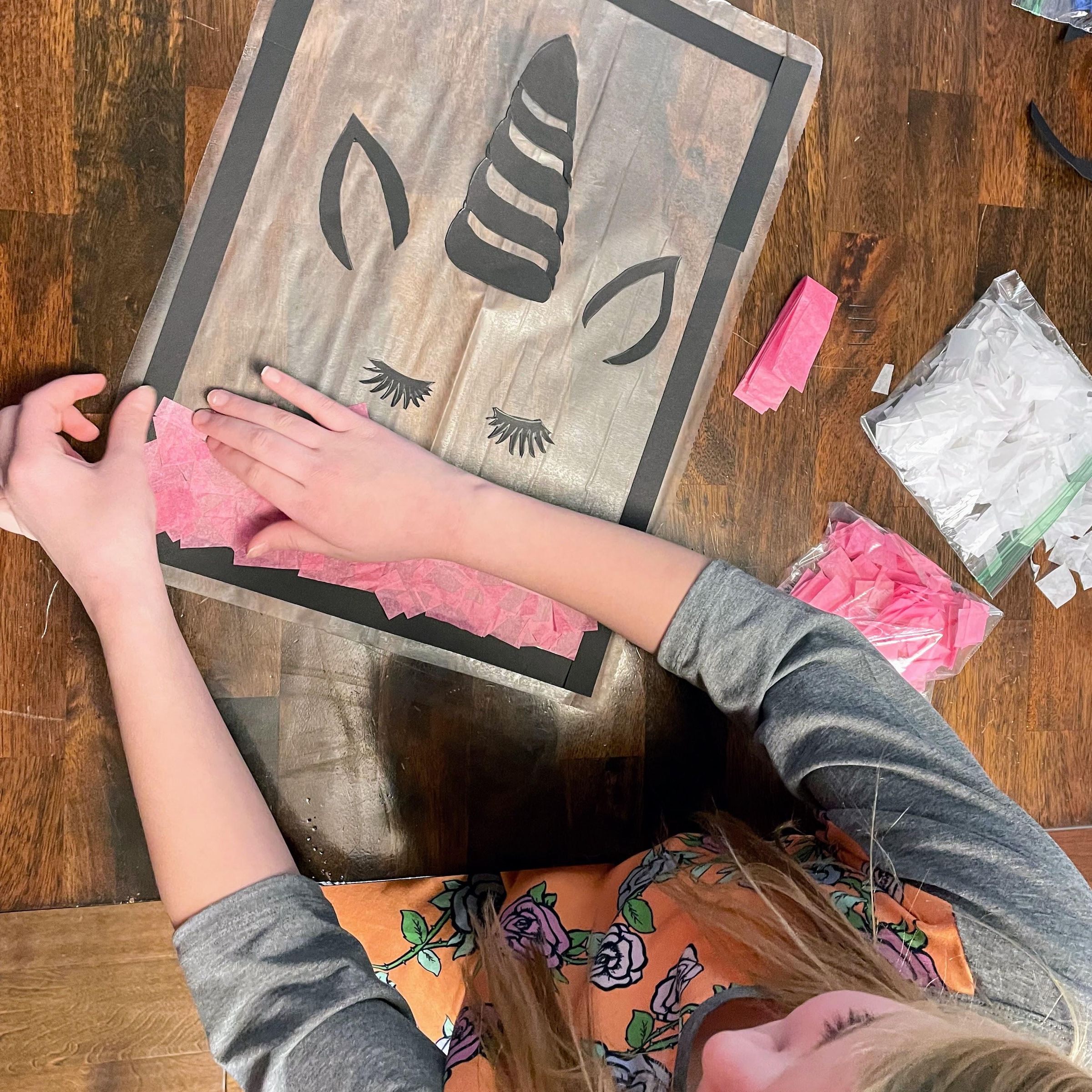 How To Make Faux Stained Glass From Tissue Paper (Any Age) 6 Steps