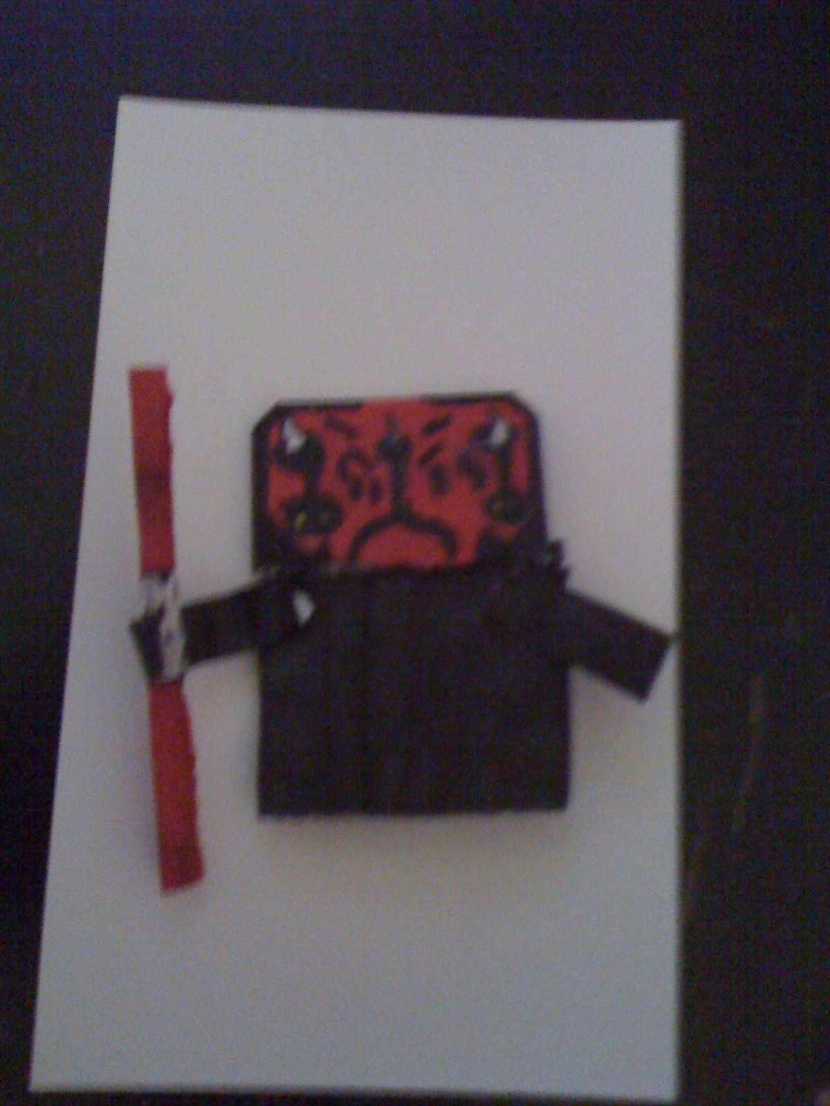 Origami Darth Maul Puppet