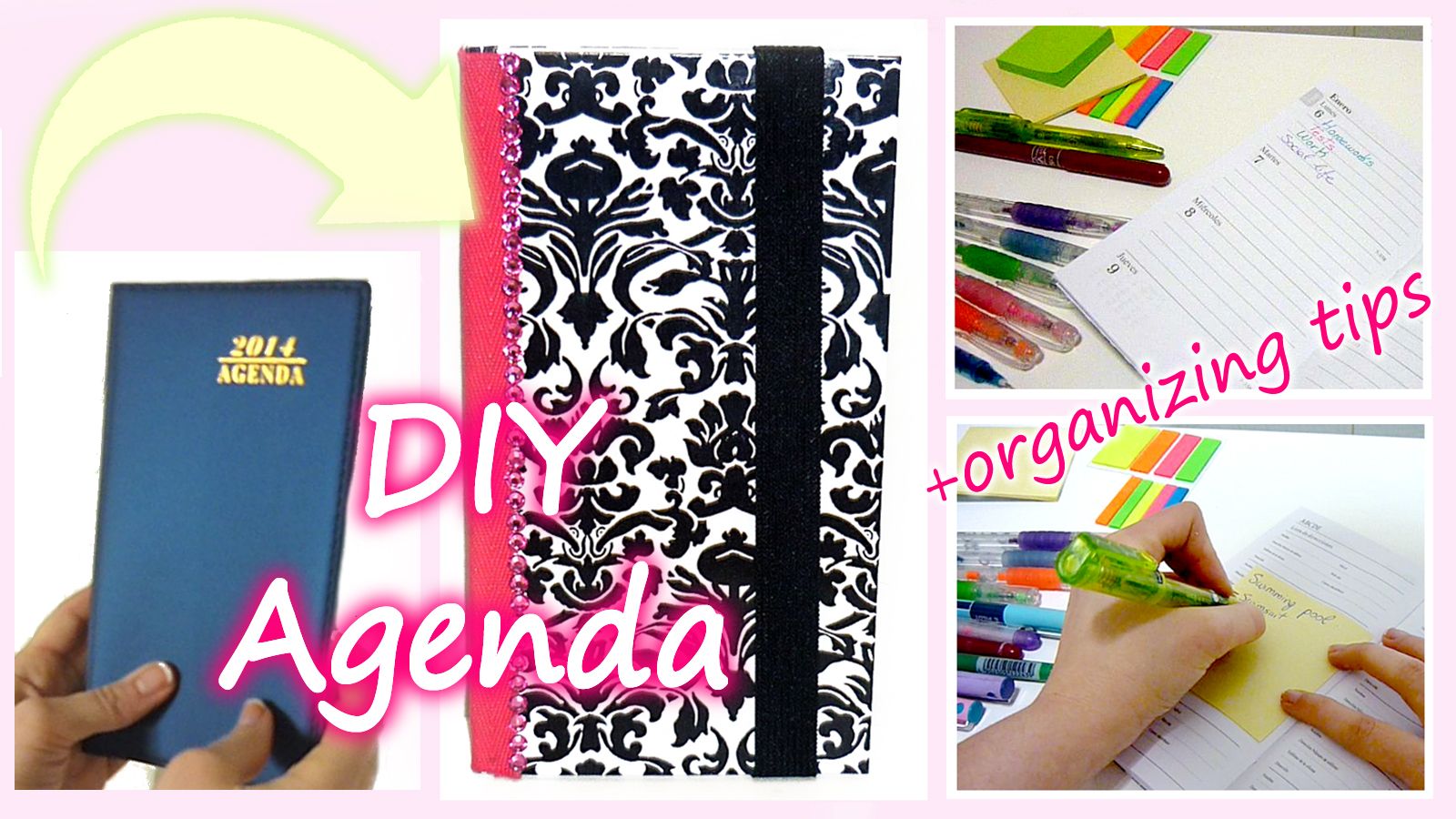 DIY Customizable Agenda + Easy Organizing Tips!!