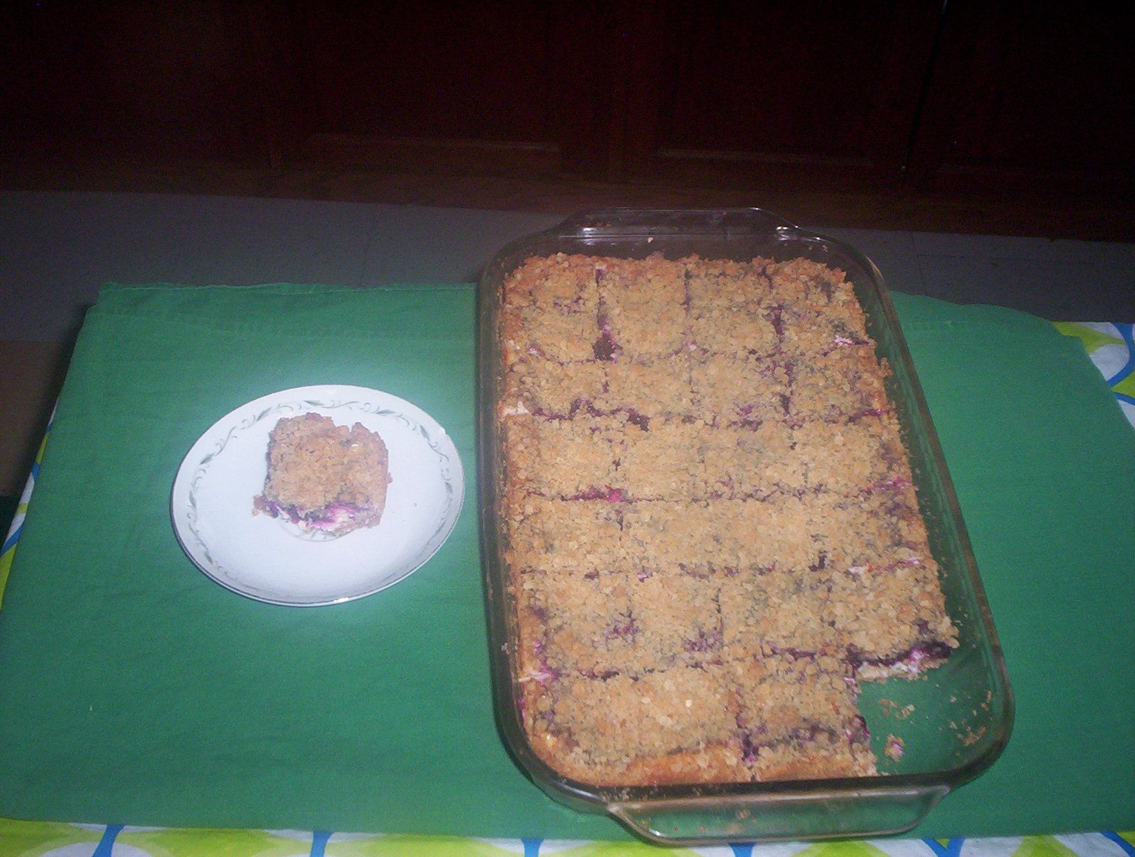 Black Raspberry Cheese Bars