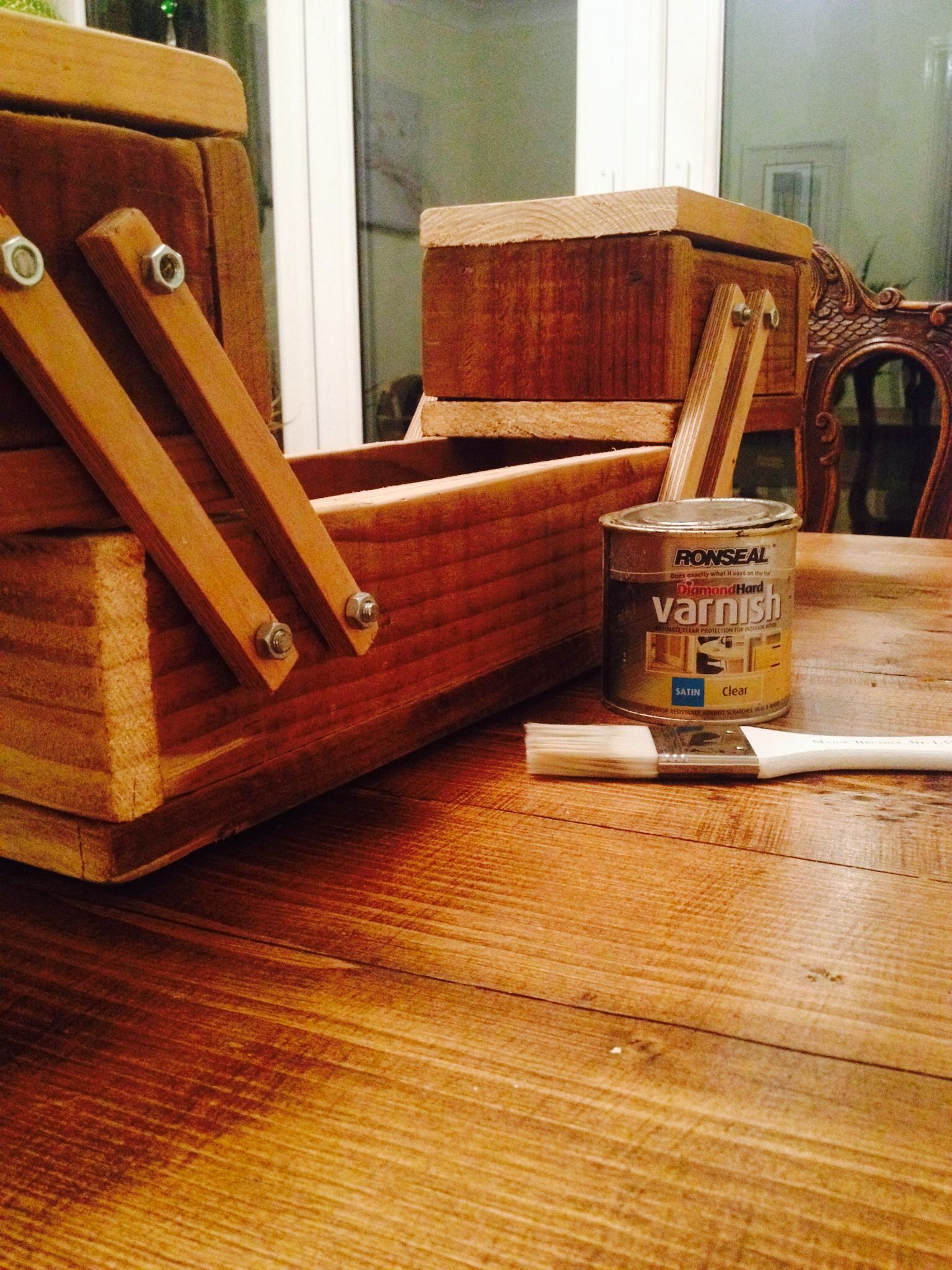 Wooden Concertina Tool Box 