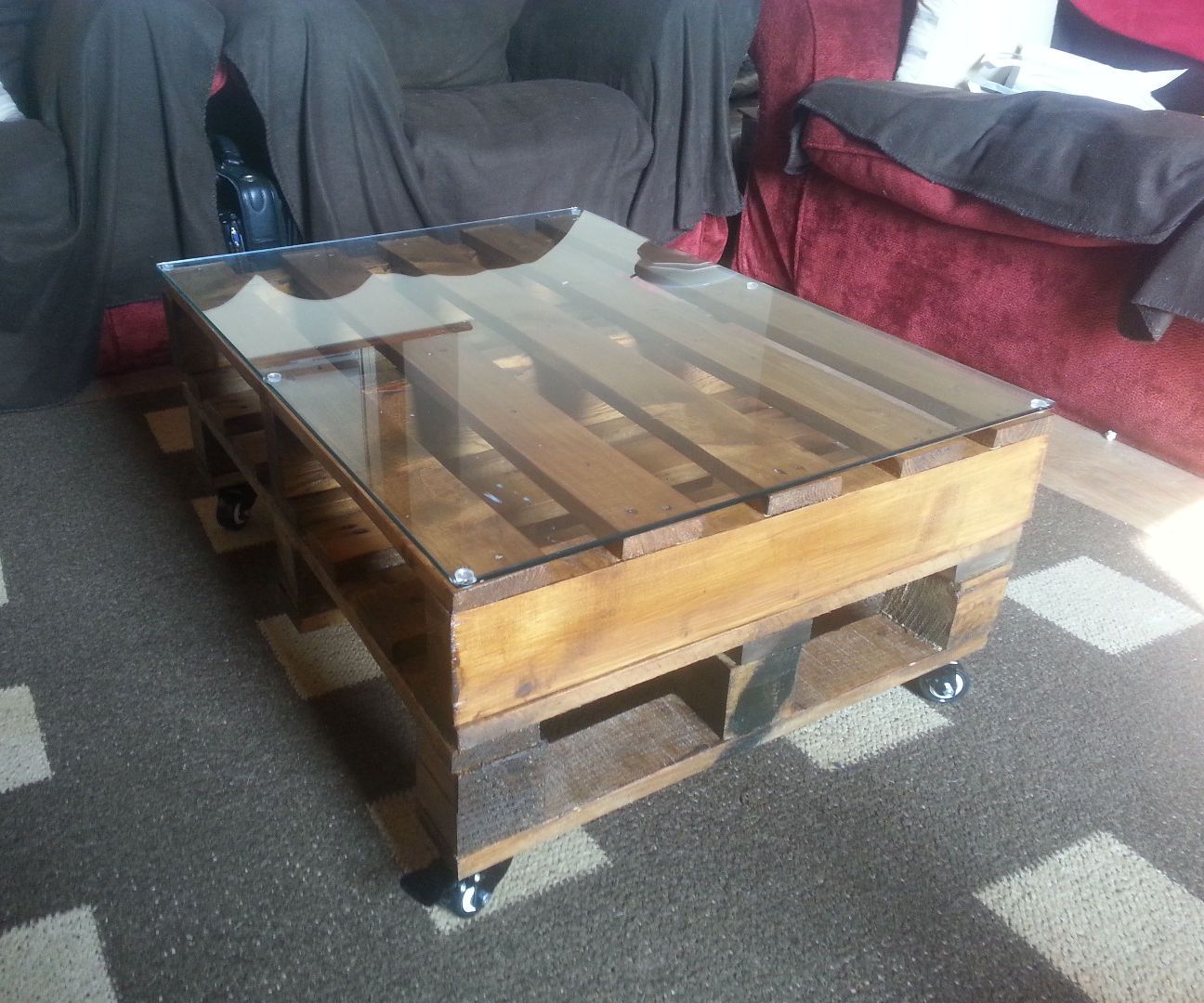 Coffee Table Made From Pallets