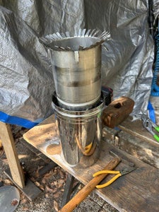 Assembling the Burner No Drill Hole No Screw