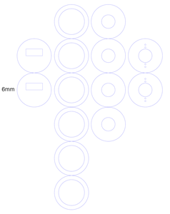 Laser-Cut the MDF Disks and Spacers