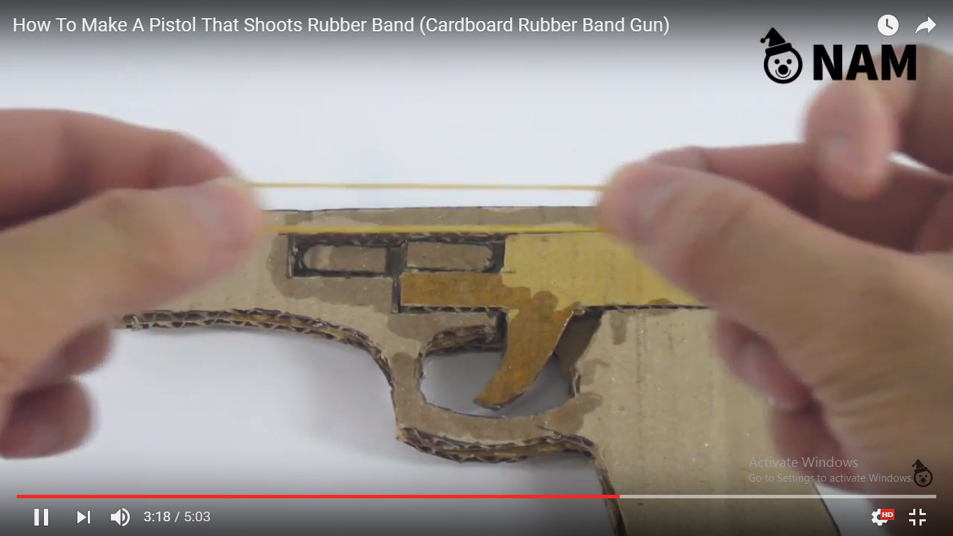 Cardboard Gun That Shoots Rubber Bands : 5 Steps - Instructables