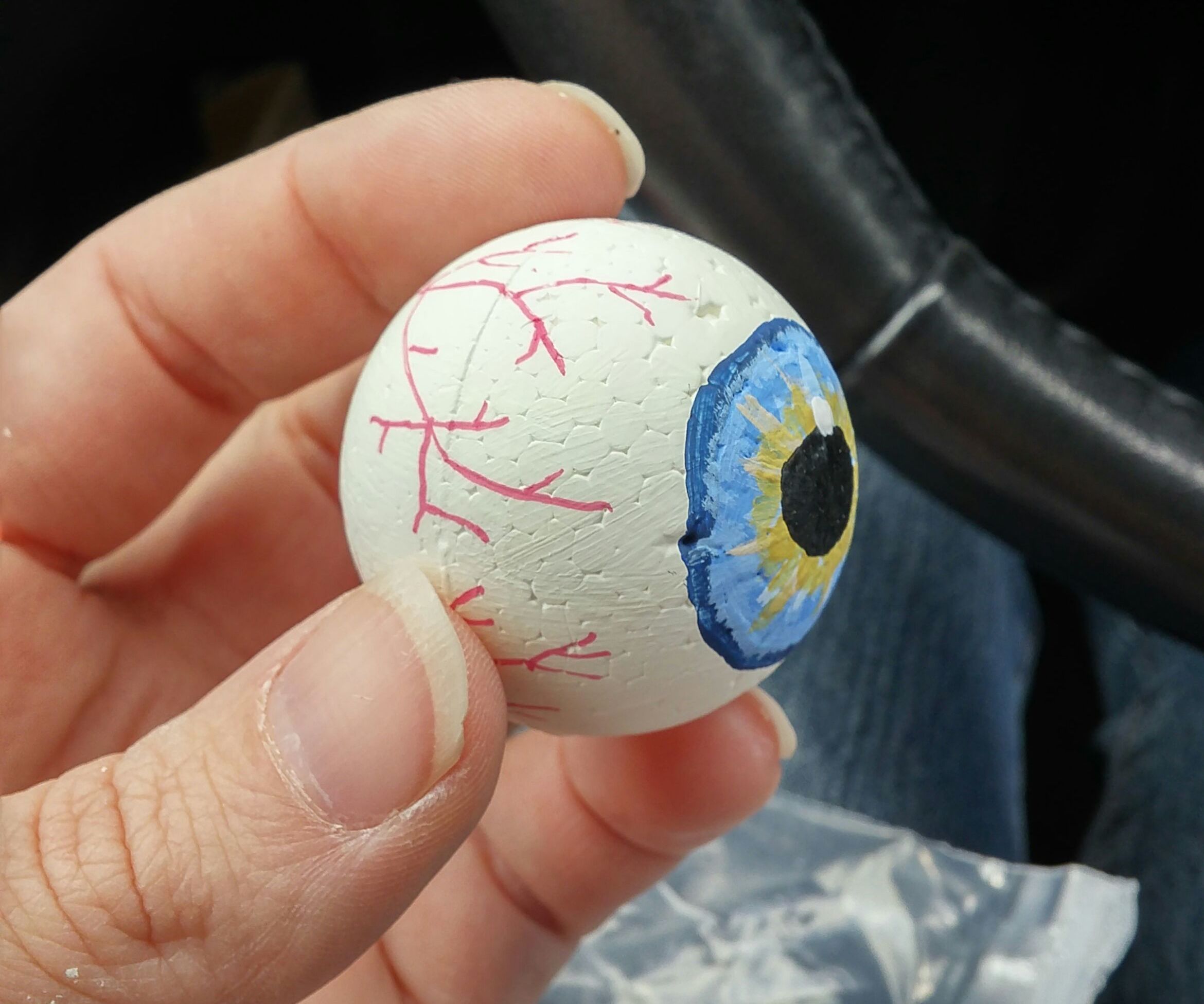 Realistic Eyeballs Out of Foam Balls