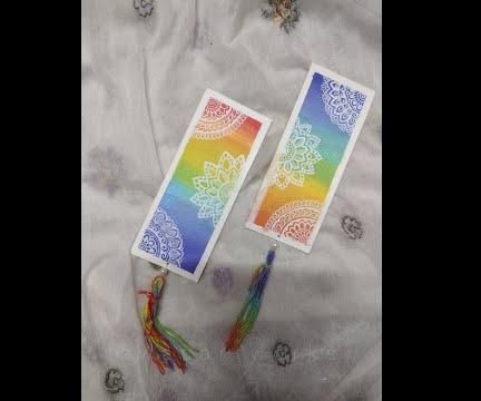 Rainbow Bookmarks With Mandala Designs
