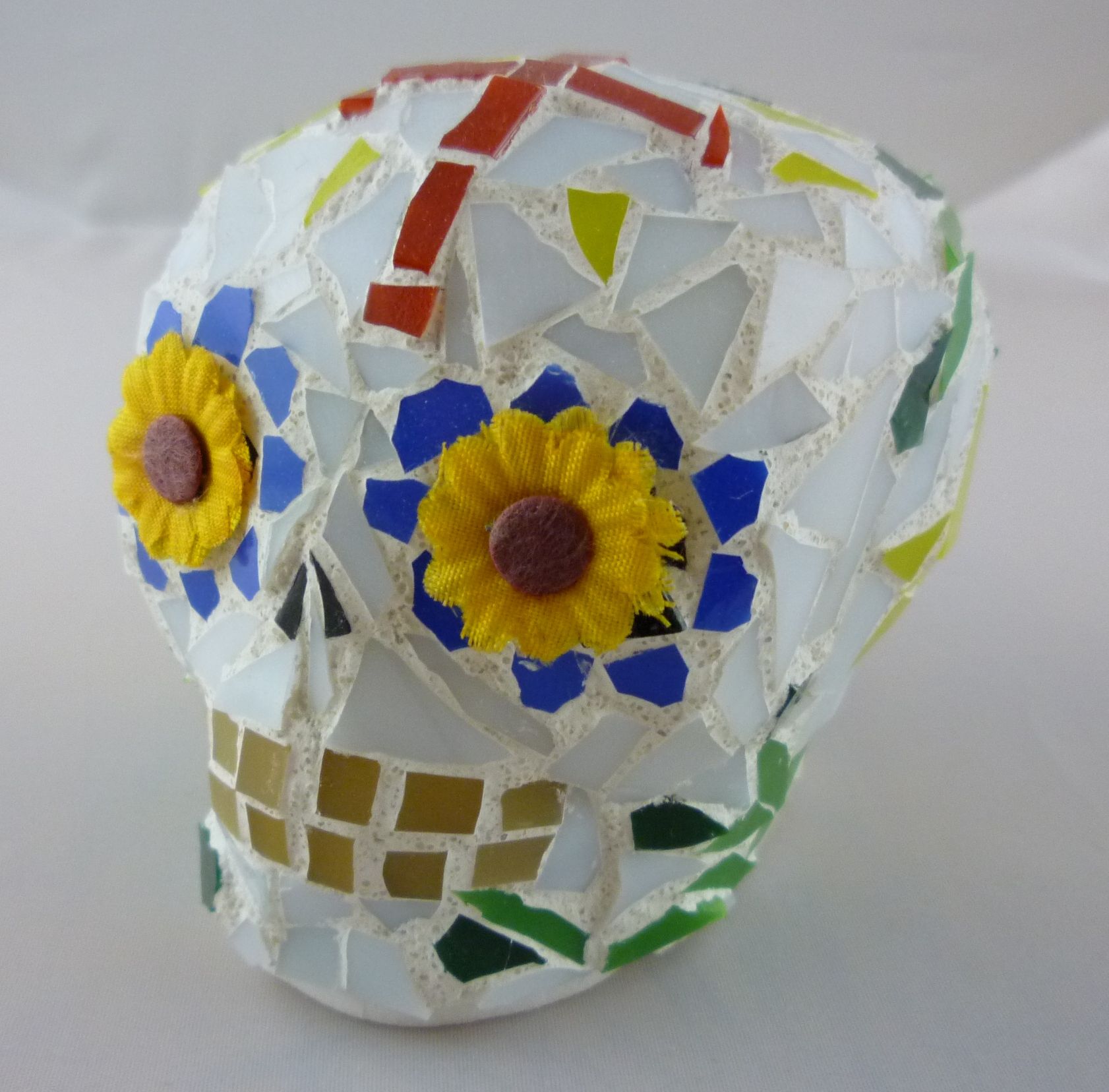 Stained Glass Mosaic "Sugar" Skulls