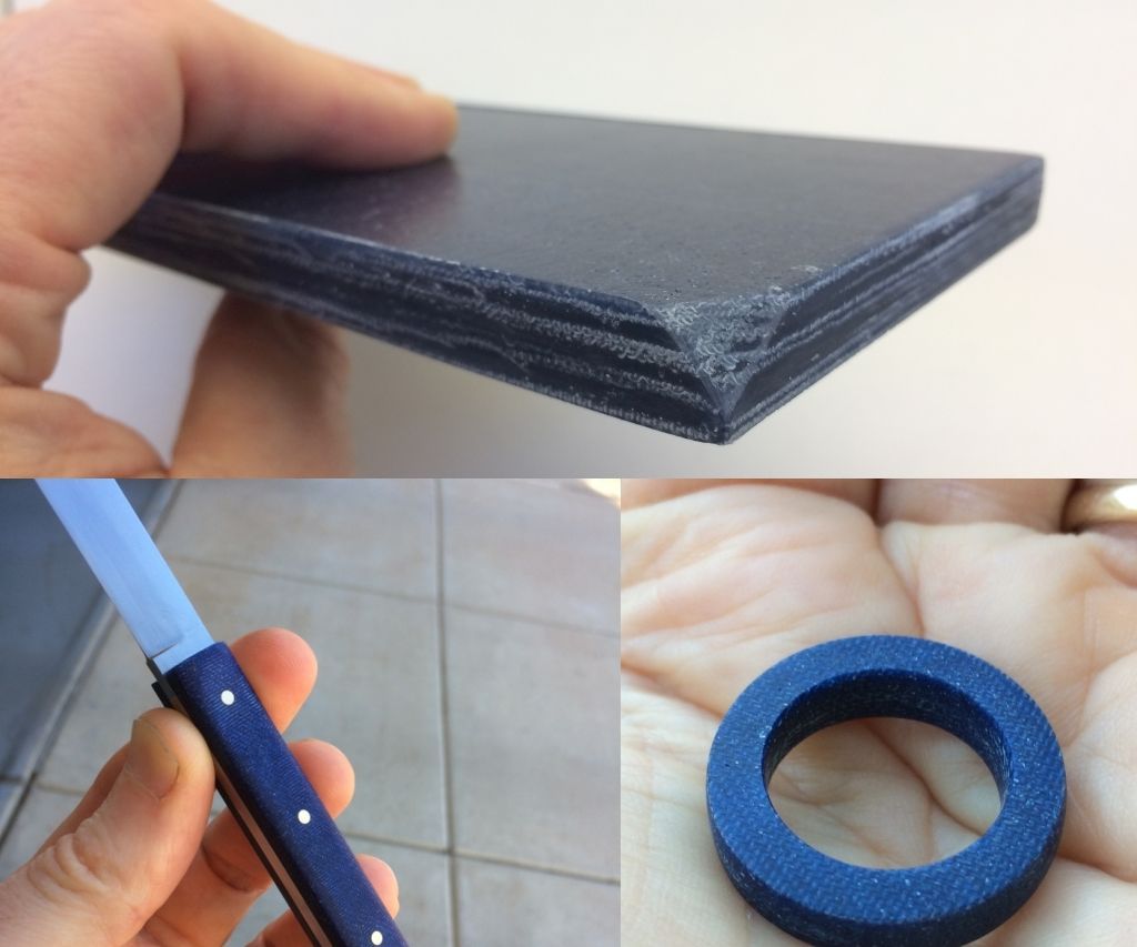 Denim Micarta (MYcarta) for Knife Handles