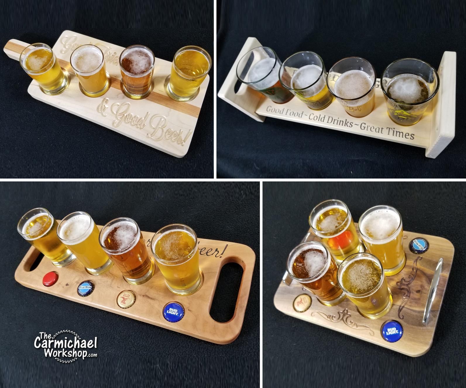 Beer Flight Glass Carriers for Father's Day 5 Steps Instructables