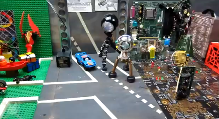 Stop-frame Animation Movie From Junkbox Parts!