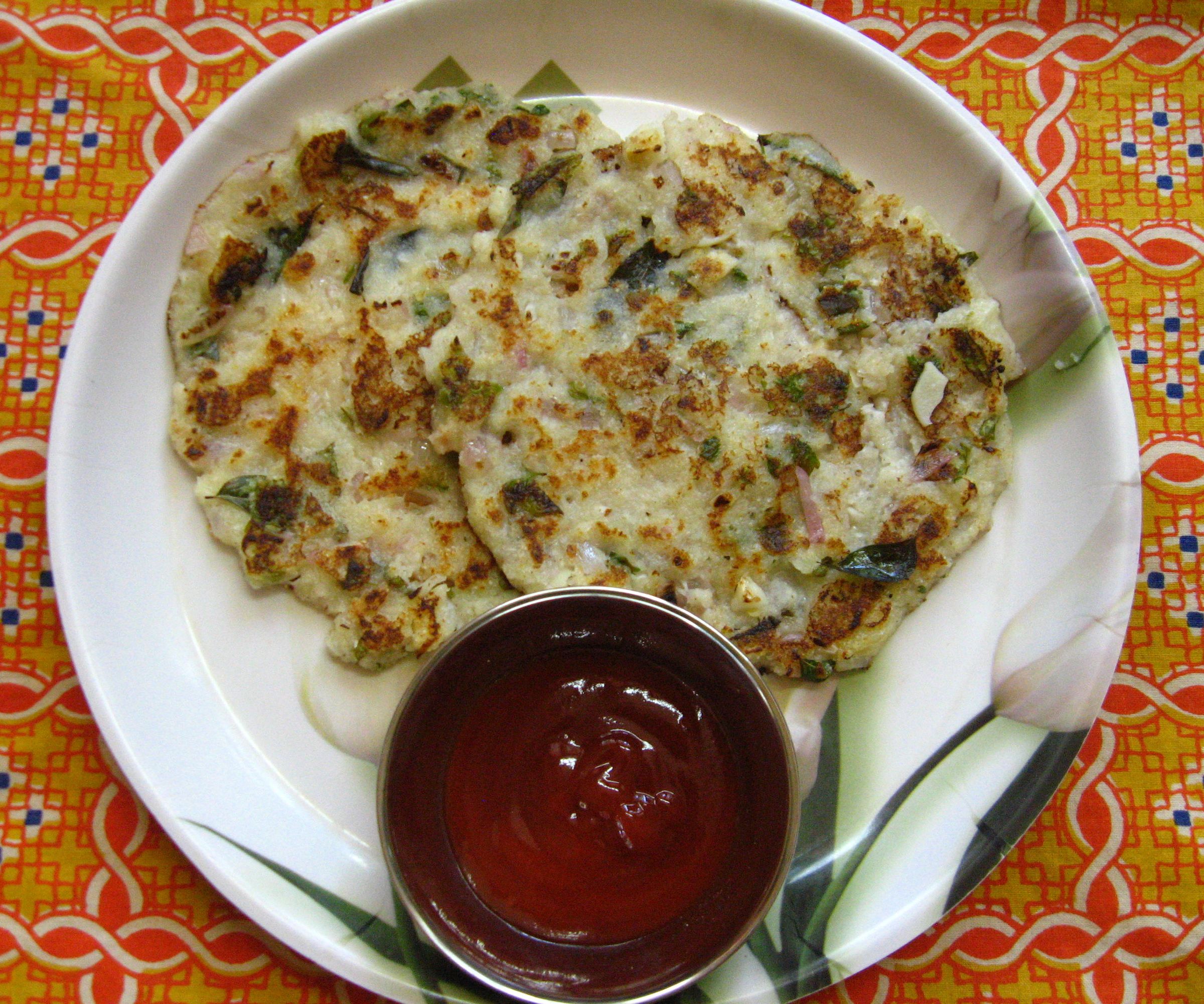 Instant Semolina Dosai, Two Varieties