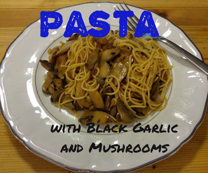 Pasta With Black Garlic and Mushroom 