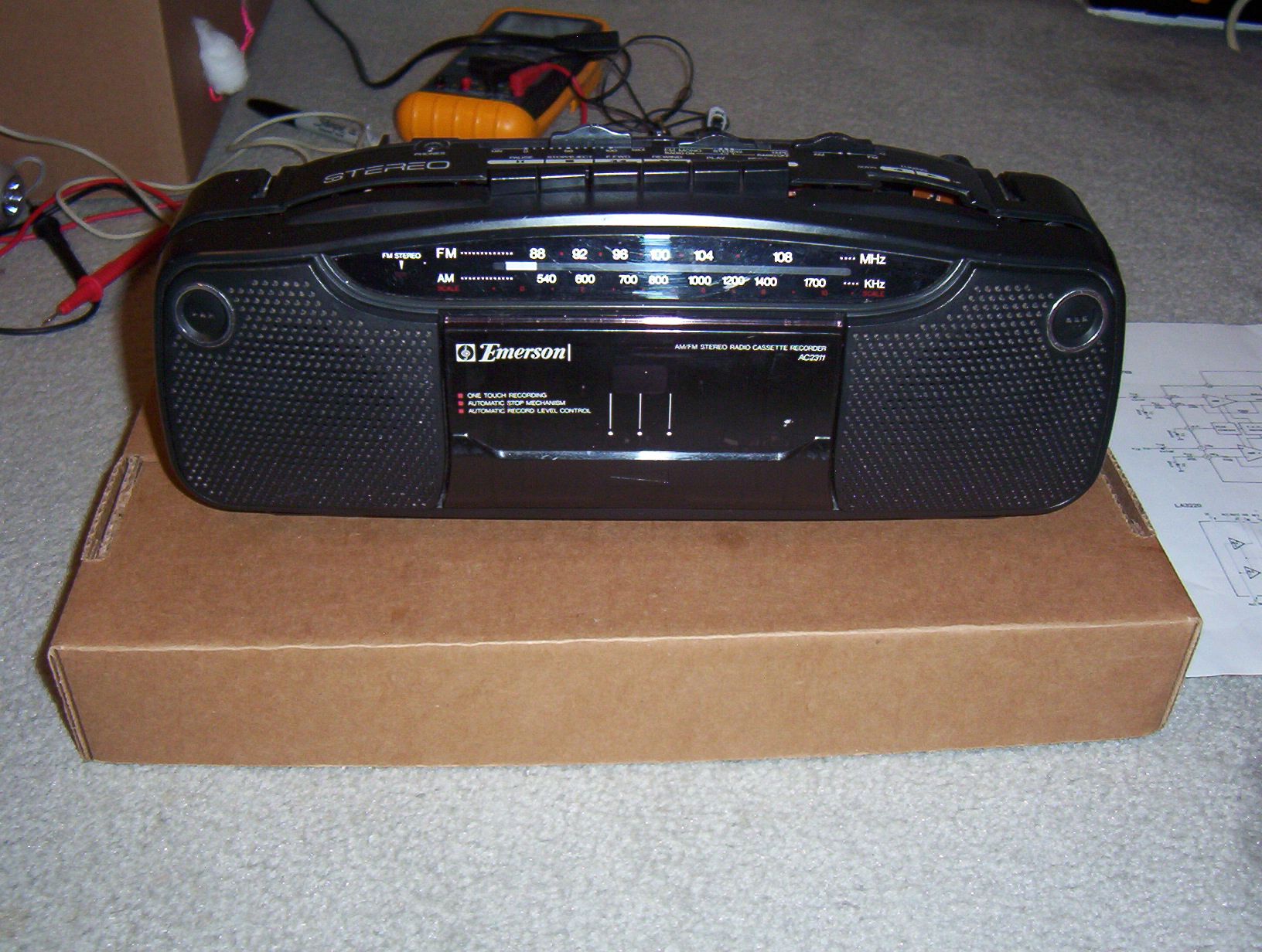Convert a Radio Tape Player to an MP3 Boombox
