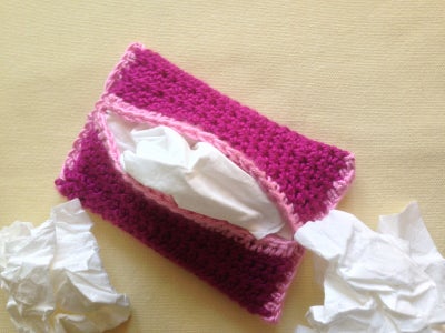 Crochet Tissue Pouch