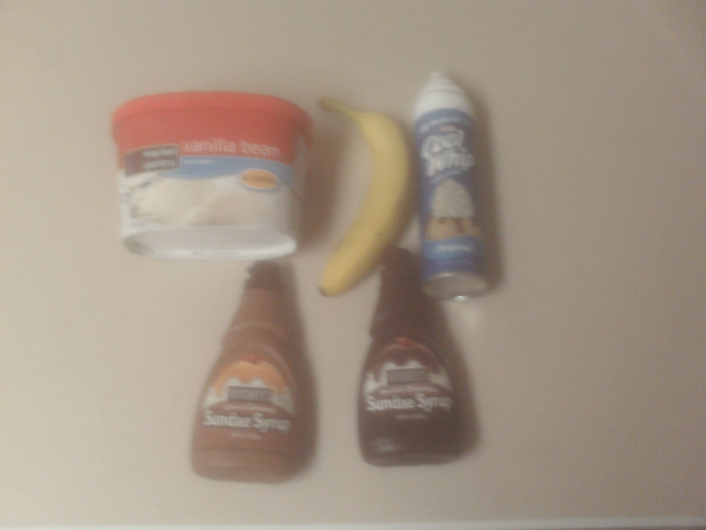 Classic banana split.