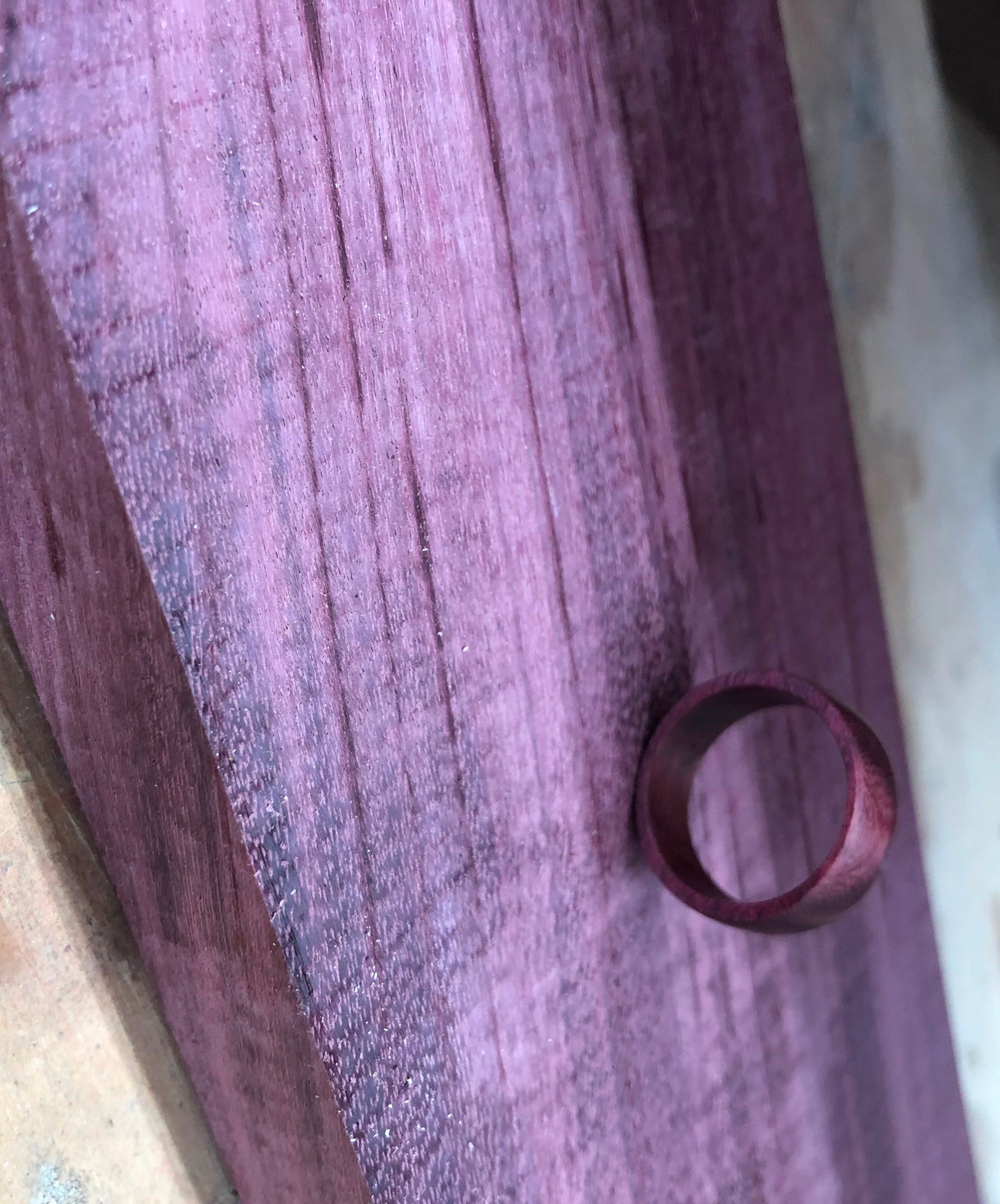 Purple Heart Wood Ring 5 Steps Instructables