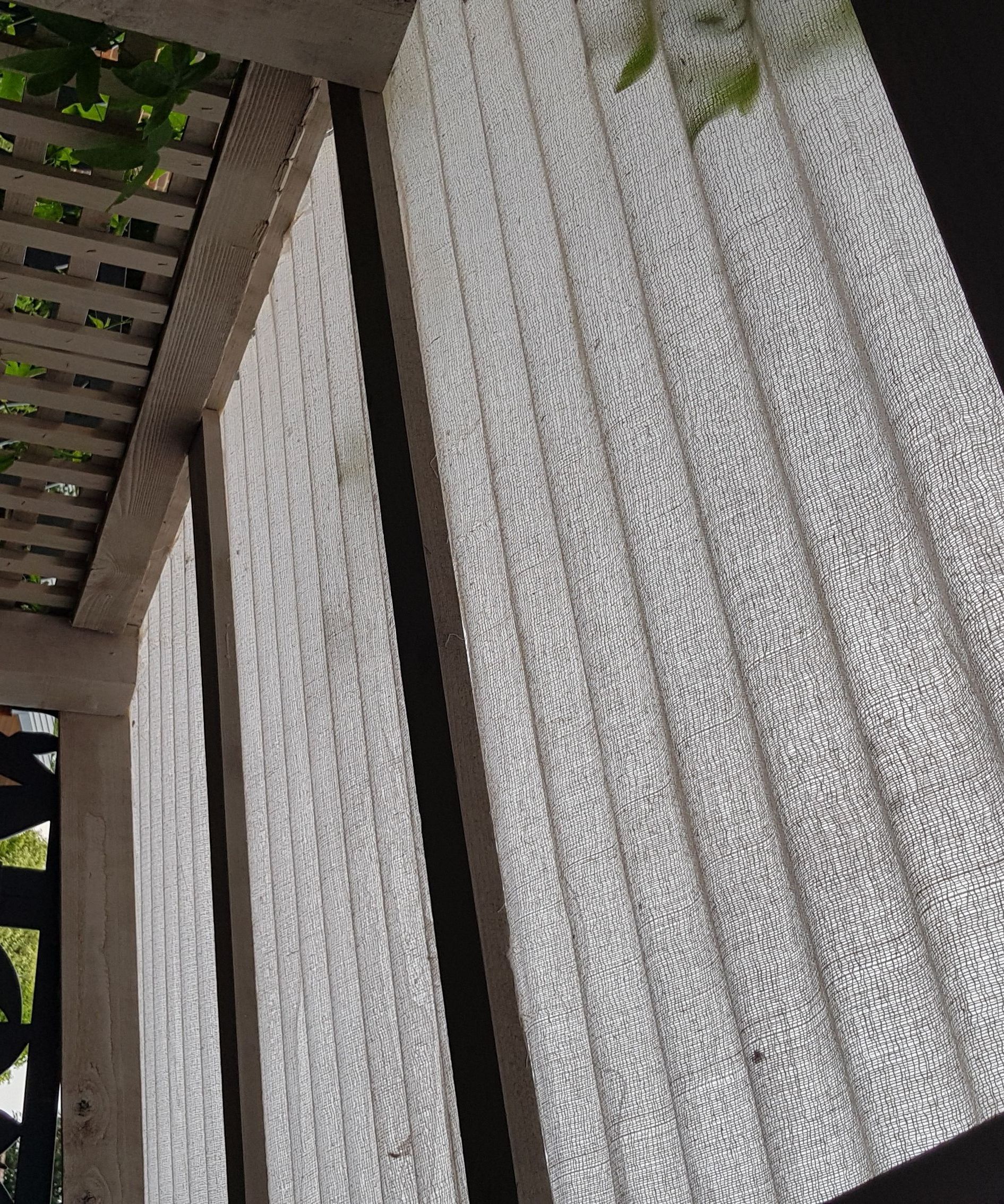 Corrugated Plastic Roof Sun Screen From Decorators Sheet : 5 Steps ...
