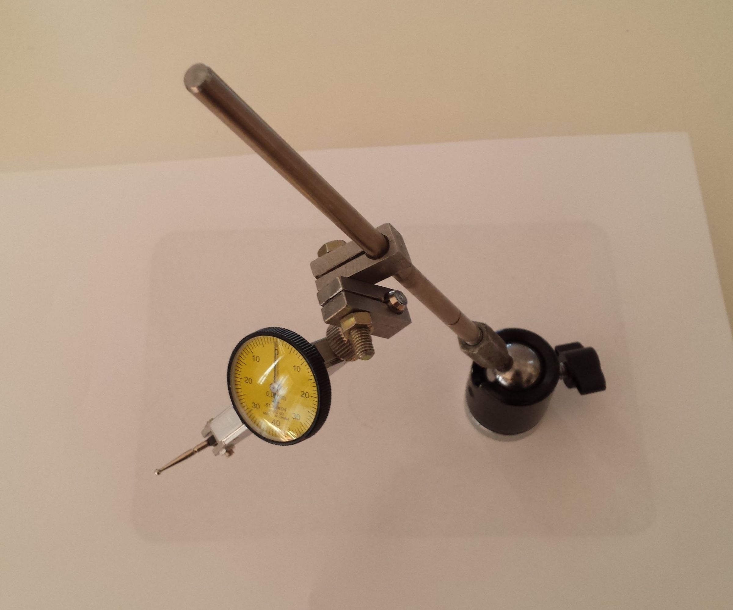 Cheap Magnetic Flexible Holder for a Test Indicator or Dial Gauge