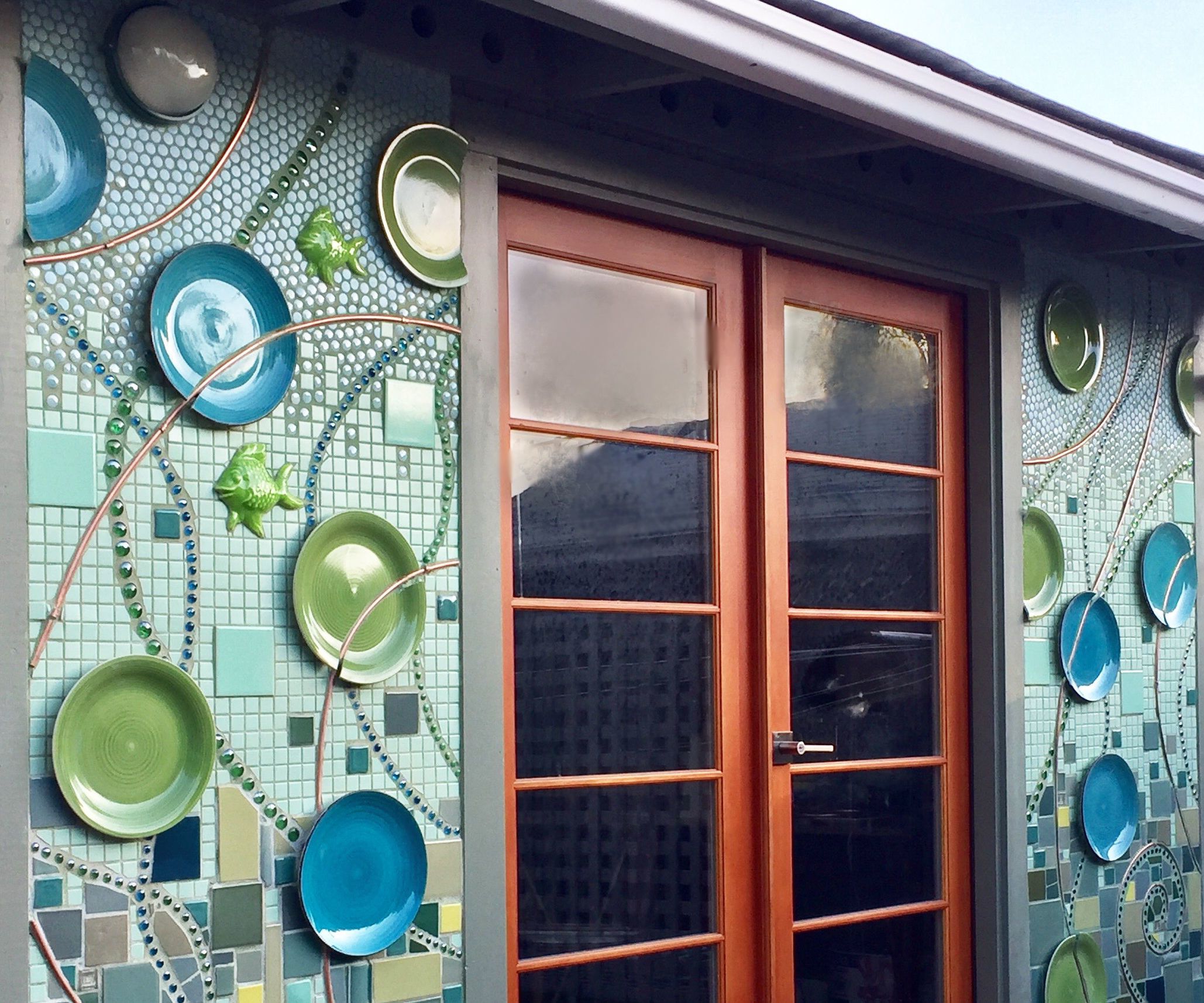 Outdoor Tiled Wall