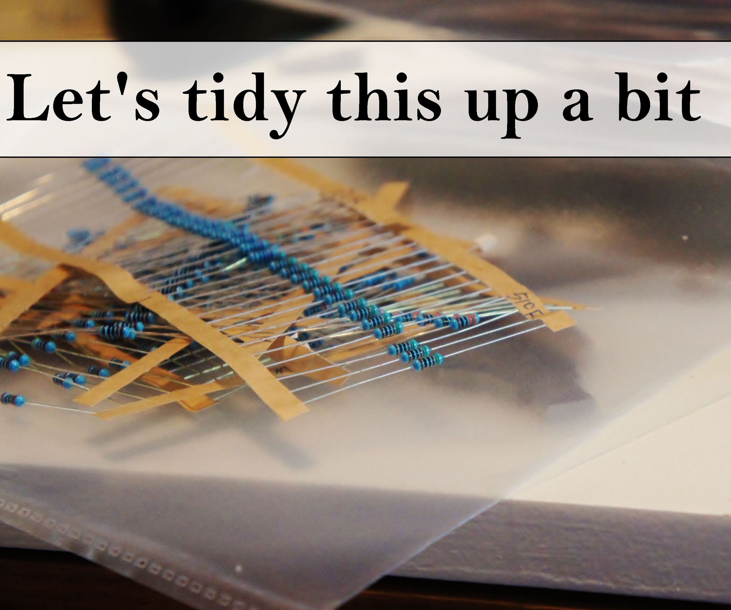 THT Resistor Organizer  (3D Printing Required)